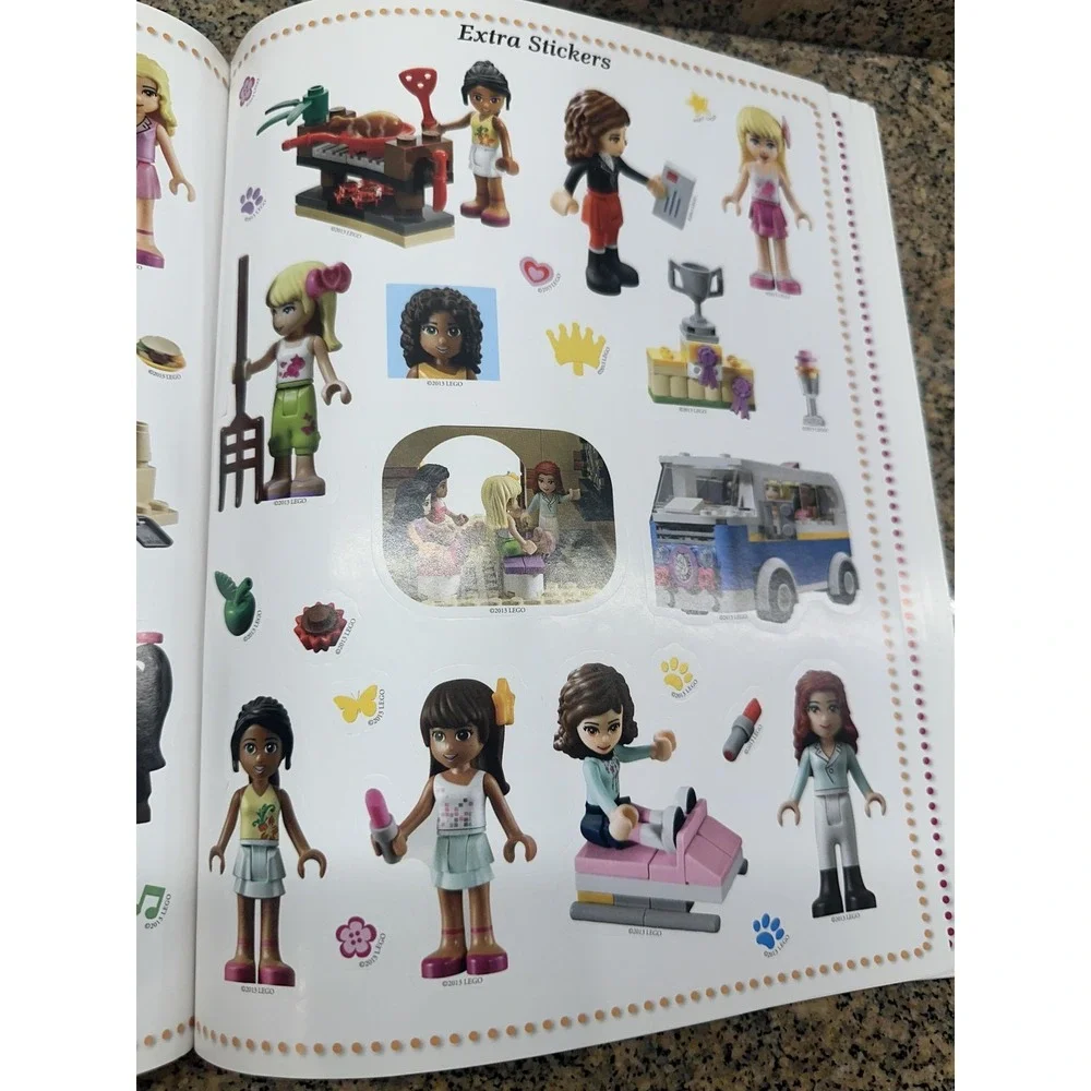 2013 LEGO Friends Activity Sticker Sheets Lot Of 18 Pages Unisex‎ Sticker Book